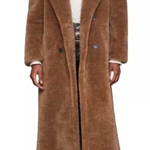 Avec Les Filles Brown Teddy Jacket